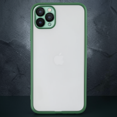 Apple İphone 11 Pro Kılıf Razer Lensli Silikon - Yeşil