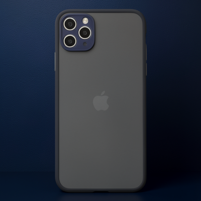 Apple İphone 11 Pro Max Kılıf Montreal Silikon Kapak - Lacivert