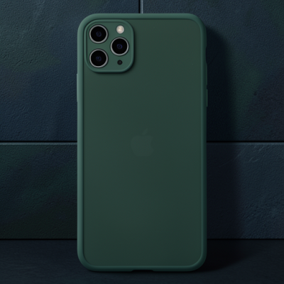 Apple İphone 11 Pro Max Kılıf Montreal Silikon Kapak - Yeşil