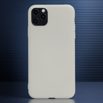 Apple İphone 11 Pro Max Kılıf Nano İçi Kadife Silikon - Bej