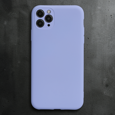 Apple İphone 11 Pro Max Kılıf Nano İçi Kadife Silikon - Lila