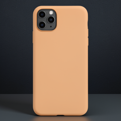 Apple İphone 11 Pro Max Kılıf Nano İçi Kadife Silikon - Mat Turuncu