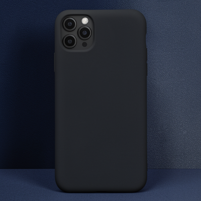 Apple İphone 11 Pro Max Kılıf Nano İçi Kadife Silikon - Siyah