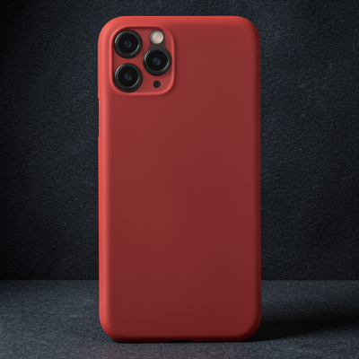 Apple İphone 11 Pro Max Kılıf Pp Ultra İnce Kapak - Kırmızı