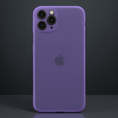 Apple İphone 11 Pro Max Kılıf Pp Ultra İnce Kapak - Mor
