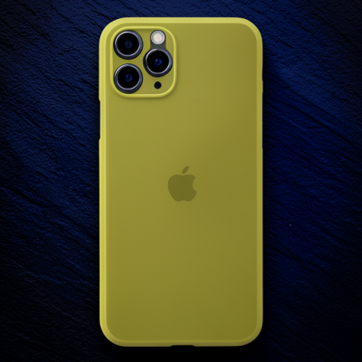 Apple İphone 11 Pro Max Kılıf Pp Ultra İnce Kapak - Sarı