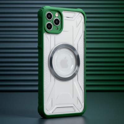 Apple İphone 11 Pro Max Kılıf Prag Magneticsafe Kapak - Koyu Yeşil