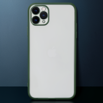 Apple İphone 11 Pro Max Kılıf Razer Lensli Silikon - Yeşil