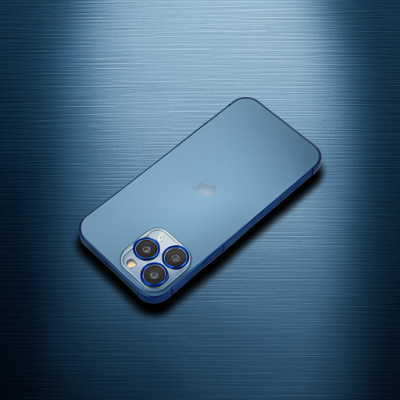 Apple İphone 11 Pro Max Metal Kamera Lens Koruma Cam - Mavi
