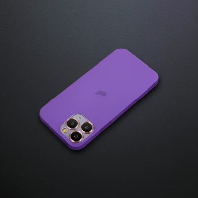 Apple İphone 11 Pro Max Metal Kamera Lens Koruma Cam - Mor