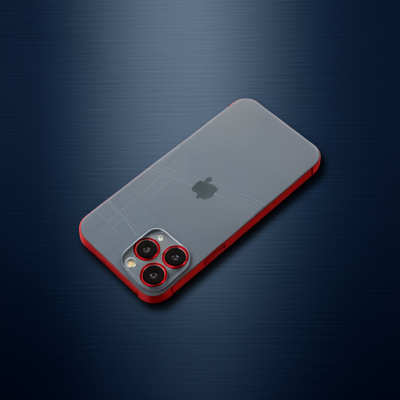 Apple İphone 11 Pro Metal Kamera Lens Koruma Cam - Kırmızı