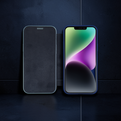 Apple İphone 12 Kılıf Dolpin Kapaklı - Lacivert