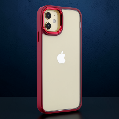 Apple İphone 12 Kılıf Dora Kapak - Kırmızı