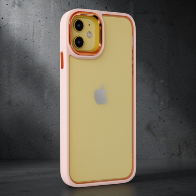 Apple İphone 12 Kılıf Dora Kapak - Pudra