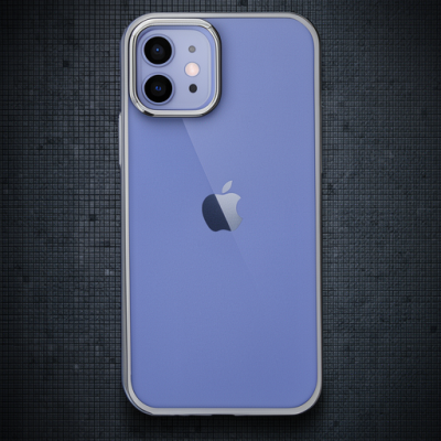 Apple İphone 12 Kılıf Element Silikon - Gümüş