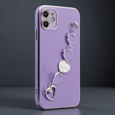 Apple İphone 12 Kılıf Esila Silikon - Mor