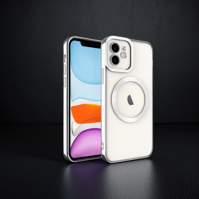 Apple İphone 12 Kılıf Kross Magneticsafe Kapak - Gümüş