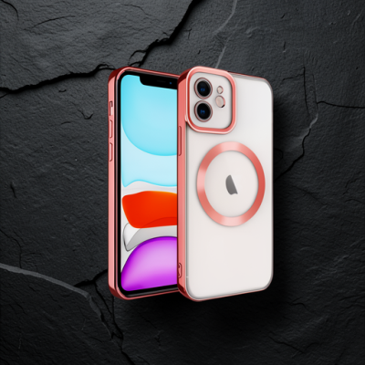 Apple İphone 12 Kılıf Kross Magneticsafe Kapak - Kırmızı