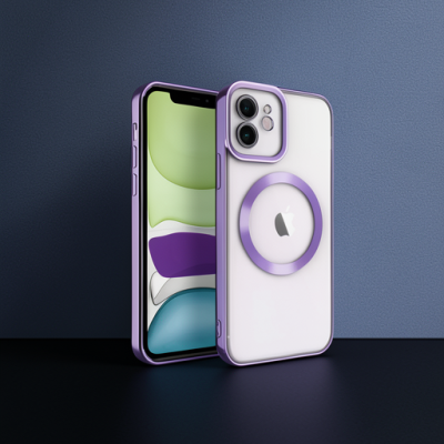 Apple İphone 12 Kılıf Kross Magneticsafe Kapak - Mor