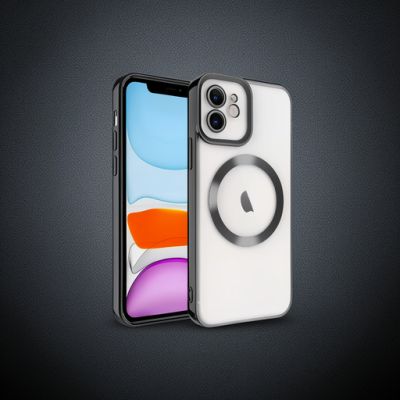 Apple İphone 12 Kılıf Kross Magneticsafe Kapak - Siyah