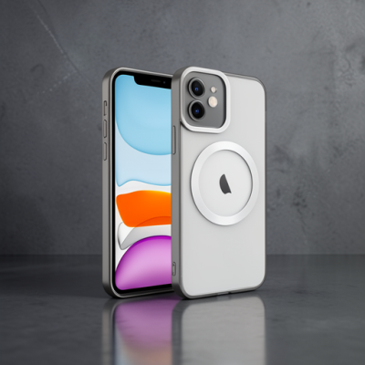 Apple İphone 12 Kılıf Kross Magneticsafe Kapak - Titan Gri