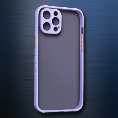 Apple İphone 12 Kılıf Miami Şeffaf Silikon - Açık Mor