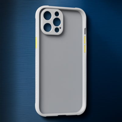Apple İphone 12 Kılıf Miami Şeffaf Silikon - Lila