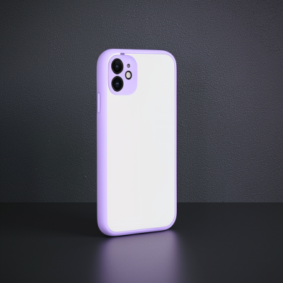 Apple İphone 12 Kılıf Montreal Silikon Kapak - Mor
