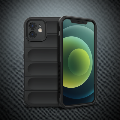 Apple İphone 12 Kılıf Optimum Silikon - Siyah