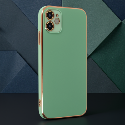 Apple İphone 12 Kılıf Volet Silikon - Açık Yeşil