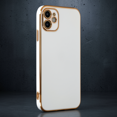 Apple İphone 12 Kılıf Volet Silikon - Beyaz