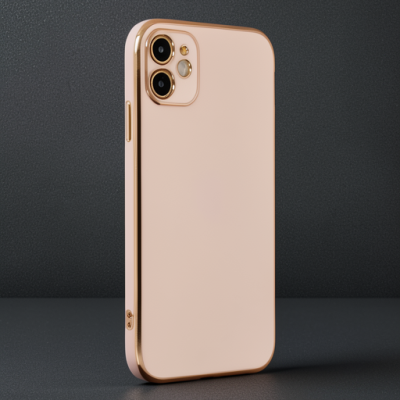 Apple İphone 12 Kılıf Volet Silikon - Pembe