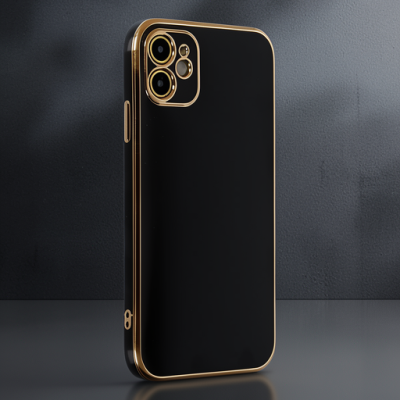 Apple İphone 12 Kılıf Volet Silikon - Siyah