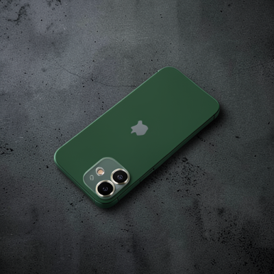 Apple İphone 12 Metal Kamera Lens Koruma Cam - Açık Yeşil