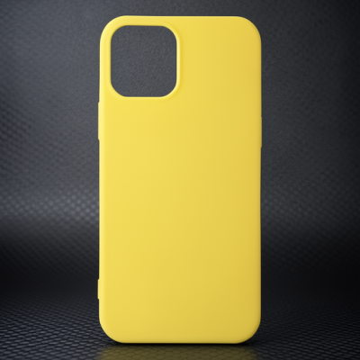 Apple İphone 12 Mini Kılıf First Silikon - Sarı