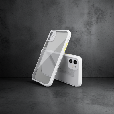 Apple İphone 12 Mini Kılıf Miami Şeffaf Silikon - Lila