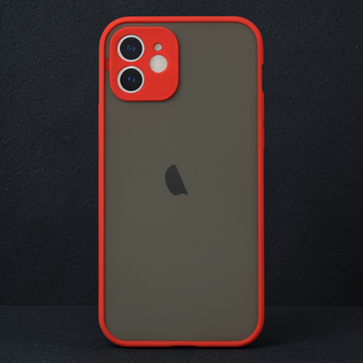 Apple İphone 12 Mini Kılıf Montreal Silikon Kapak - Kırmızı