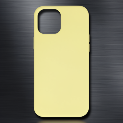 Apple İphone 12 Mini Kılıf Nano İçi Kadife Silikon - Sarı
