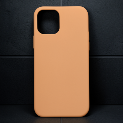 Apple İphone 12 Mini Kılıf Nano İçi Kadife Silikon - Turuncu