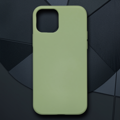 Apple İphone 12 Mini Kılıf Nano İçi Kadife Silikon - Yeşil