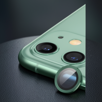 Apple İphone 12 Mini Raze Metal Kamera Lens - Yeşil