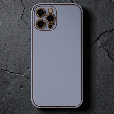Apple İphone 12 Pro Kılıf Coco Deri Silikon Kapak - Açık Lila