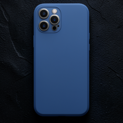 Apple İphone 12 Pro Kılıf Coco Deri Silikon Kapak - Açık Mavi