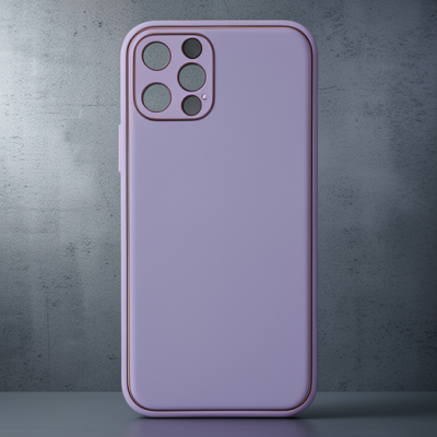 Apple İphone 12 Pro Kılıf Coco Deri Silikon Kapak - Lila