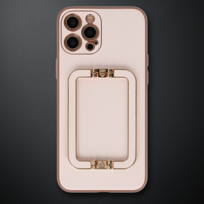Apple İphone 12 Pro Kılıf Coco Elit Kapak - Pudra