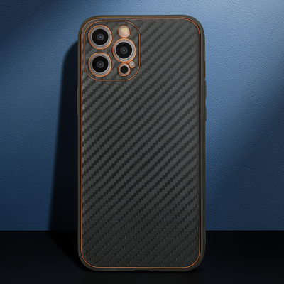 Apple İphone 12 Pro Kılıf Coco Karbon Silikon - Füme