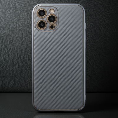 Apple İphone 12 Pro Kılıf Coco Karbon Silikon - Gri