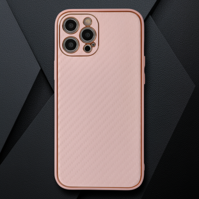 Apple İphone 12 Pro Kılıf Coco Karbon Silikon - Pembe