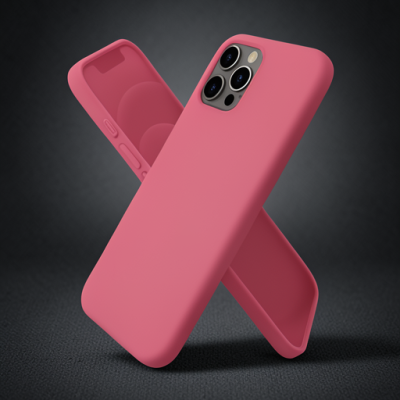 Apple İphone 12 Pro Kılıf First Silikon - Pembe