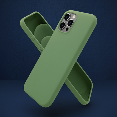 Apple İphone 12 Pro Kılıf First Silikon - Yeşil